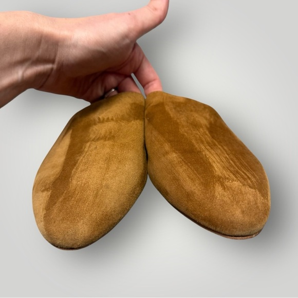 Madewell The Suede Kasey Mule in Faux Shearling in Acorn Sz 8.5 - Picture 3 of 9